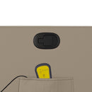 vidaXL cappuccino műbőr dönthető masszázs- és állófotel