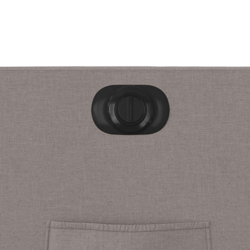 vidaXL tópszínű szövet elektromos dönthető fotel