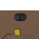 vidaXL barna szövet dönthető elektromos masszázsfotel