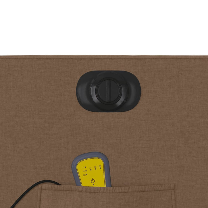 vidaXL barna szövet dönthető elektromos masszázsfotel