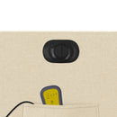 vidaXL krémszínű szövet dönthető elektromos masszázsfotel