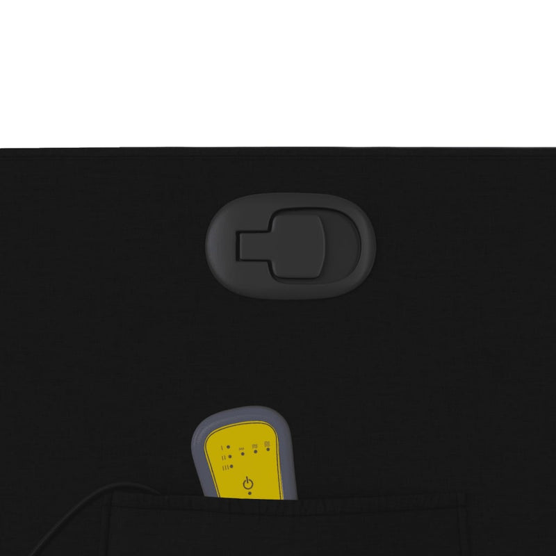 vidaXL fekete szövet dönthető masszázs- és állófotel