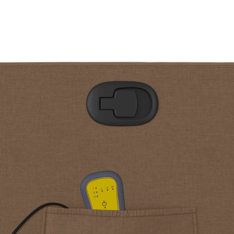 vidaXL barna szövet felállást segítő dönthető masszázsfotel