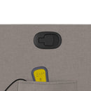 vidaXL tópszínű szövet dönthető masszázs- és állófotel