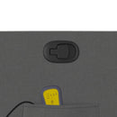 vidaXL sötétszürke szövet masszázsfotel