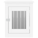 vidaXL fehér szerelt fa kutyaketrec 55 x 75 x 65 cm