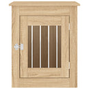 vidaXL sonoma tölgy színű szerelt fa kutyaketrec 55 x 75 x 65 cm