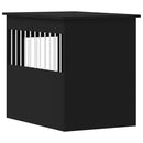 vidaXL fekete szerelt fa kutyaketrec 55 x 80 x 68 cm