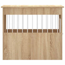 vidaXL sonoma tölgy színű szerelt fa kutyaketrec 55 x 80 x 68 cm