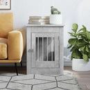 vidaXL betonszürke szerelt fa kutyaketrec 55 x 80 x 68 cm