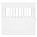 vidaXL fehér szerelt fa kutyaketrec 64,5 x 80 x 71 cm