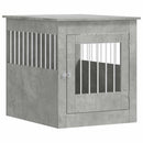 vidaXL betonszürke szerelt fa kutyaketrec 64,5 x 80 x 71 cm