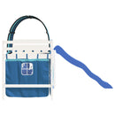 vidaXL kék tömör fenyőfa gyerek galériaágy alagúttal 80 x 200 cm