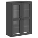 vidaXL VIKEN antracitszürke tömör fenyőfa magasszekrény 80x40x200 cm