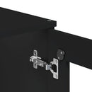 vidaXL VIKEN fekete tömör fenyőfa magasszekrény 80 x 40 x 190 cm