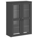 vidaXL VIKEN antracitszürke tömör fenyőfa magasszekrény 80x40x190 cm
