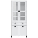 vidaXL VIKEN fehér tömör fenyőfa magasszekrény 80 x 40 x 190 cm