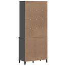 vidaXL VIKEN antracitszürke tömör fenyőfa magasszekrény 80x40x190 cm