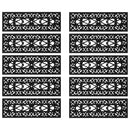 vidaXL Lépcsőfokok 10 db 25x75 cm gumival