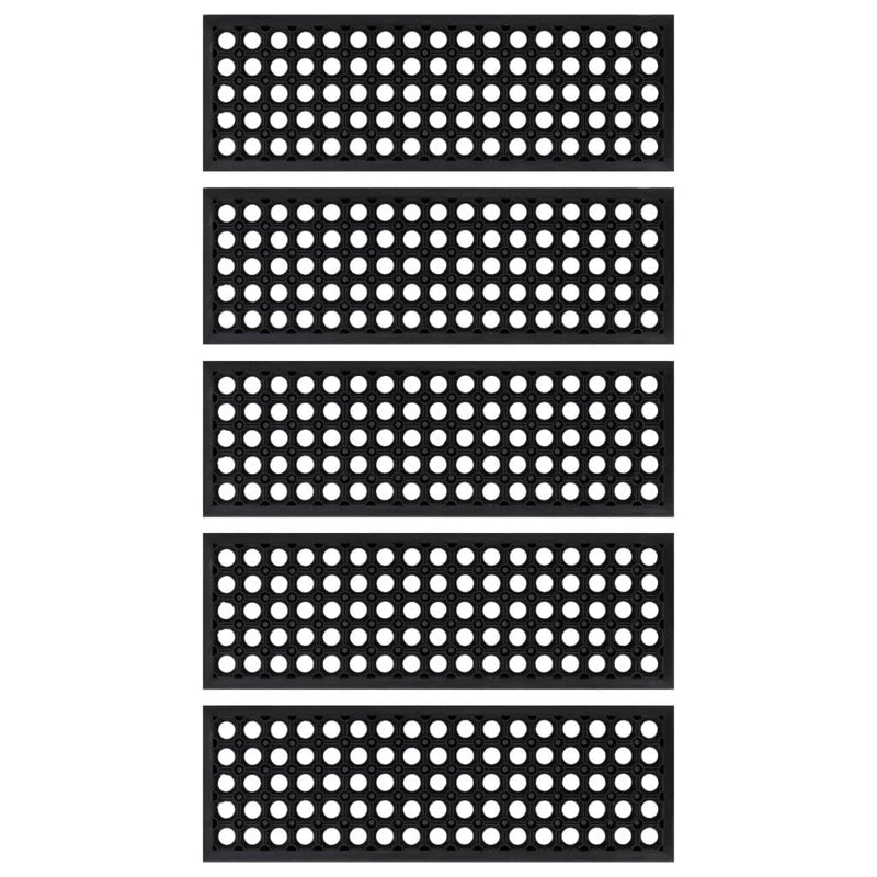 vidaXL lépcsőfokok 5 db 25x75 cm-es gumival