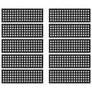 vidaXL Lépcsőfokok 10 db 25x75 cm gumival