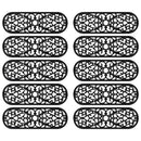 vidaXL Lépcsőfokok 10 db 25x75 cm gumival