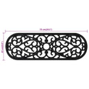 vidaXL Lépcsőfokok 10 db 25x75 cm gumival