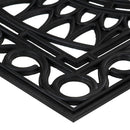 vidaXL négyszögletes gumi lábtörlő 45 x 75 cm