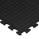 vidaXL fekete gumi padlólap 12 mm 90 x 120 cm