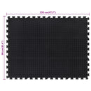 vidaXL fekete gumi padlólap 12 mm 90 x 120 cm