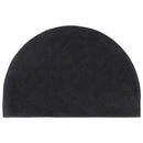 vidaXL ajtószőnyeg Sötétszürke félkör Tufting kókuszrostos szőnyeg