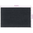 vidaXL ajtószőnyeg Sötétszürke 60x90 cm Tufting kókuszrost
