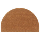 vidaXL ajtószőnyeg Natural Half Round 50x80 cm Tufting kókuszrost