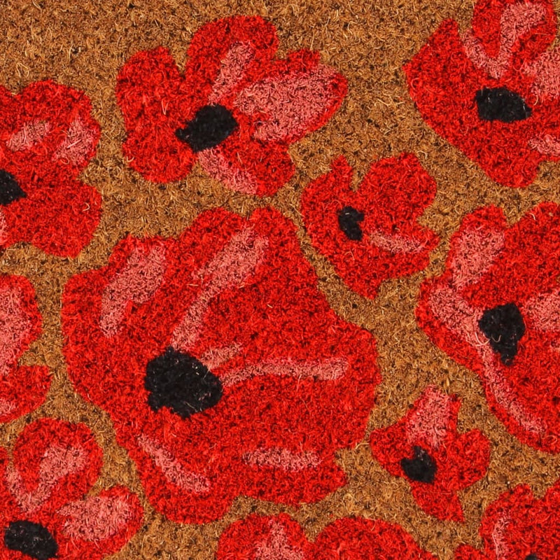 vidaXL természetes színű rojtos kókuszrost lábtörlő 45 x 75 cm