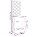 vidaXL tömör akácfa rácsos ültetőláda polccal 55 x 29,5 x 152 cm