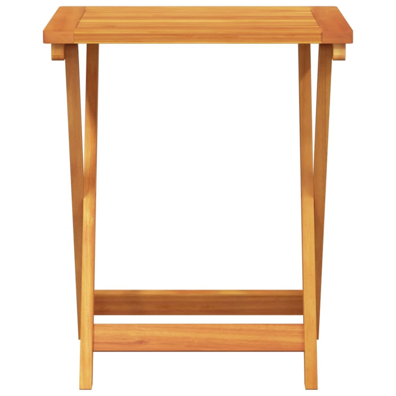 vidaXL tömör akácfa összecsukható kerti asztal 50 x 36 x 60 cm