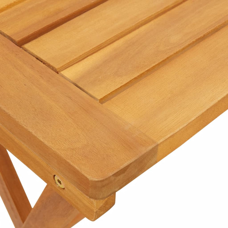 vidaXL tömör akácfa összecsukható kerti asztal 50 x 36 x 60 cm