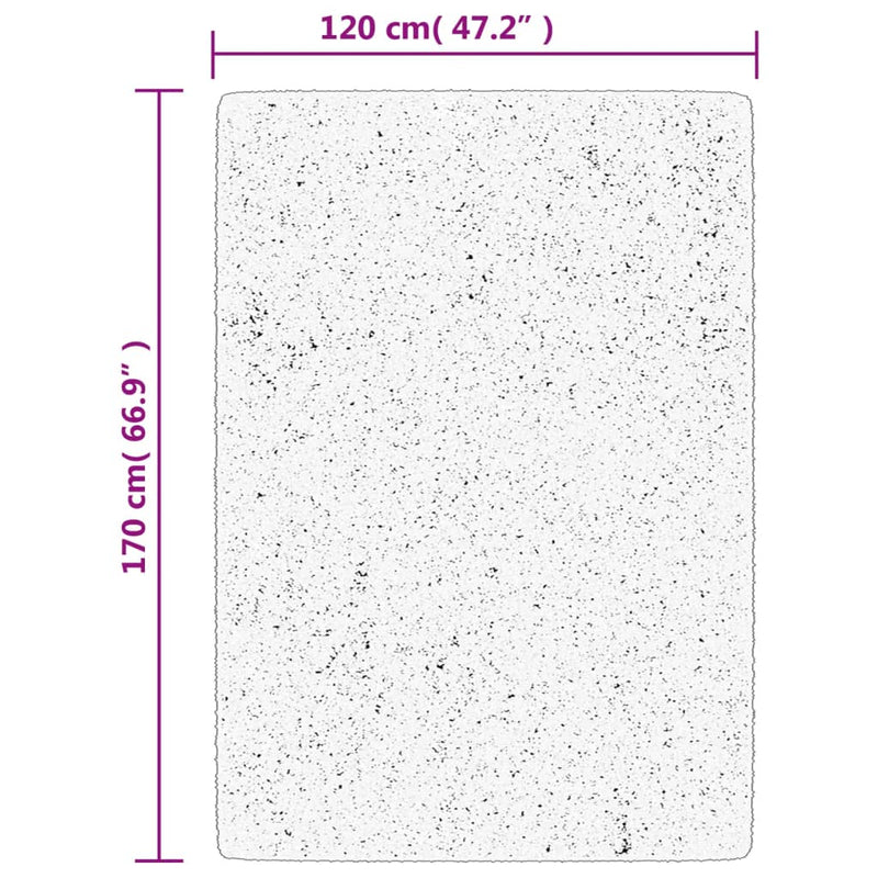 vidaXL HUARTE antracit rövid szálú puha és mosható szőnyeg 120x170 cm