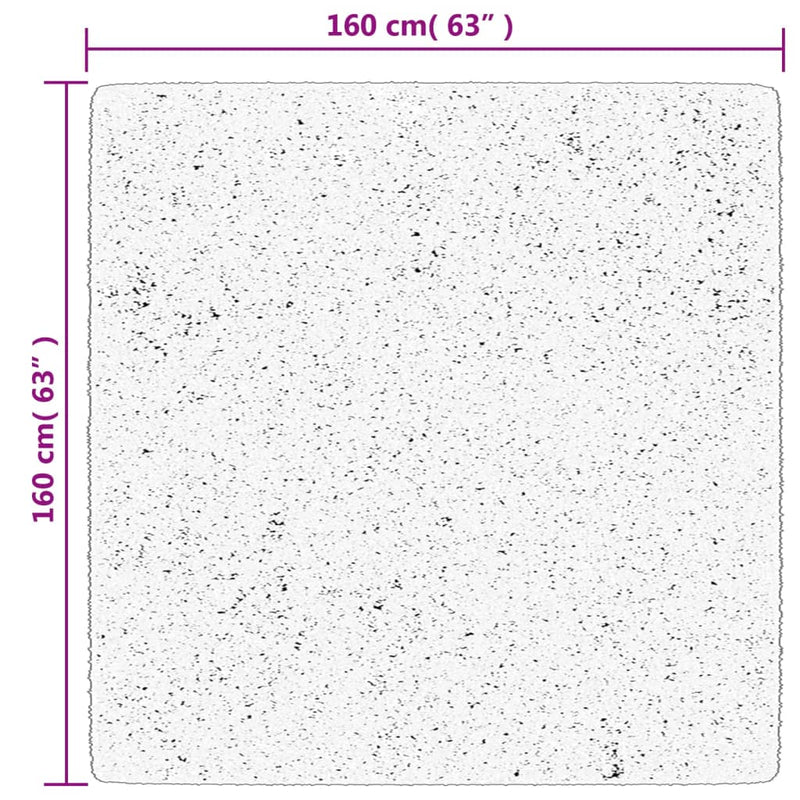 vidaXL HUARTE antracit rövid szálú puha és mosható szőnyeg 160x160 cm