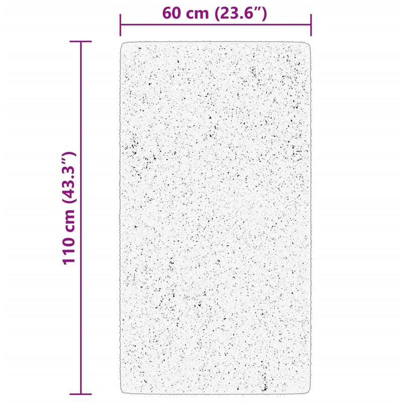 vidaXL HUARTE bézs rövid szálú puha és mosható szőnyeg 60 x 110 cm