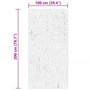 vidaXL HUARTE bézs rövid szálú puha és mosható szőnyeg 100 x 200 cm