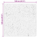 vidaXL HUARTE bézs rövid szálú puha és mosható szőnyeg 120 x 120 cm