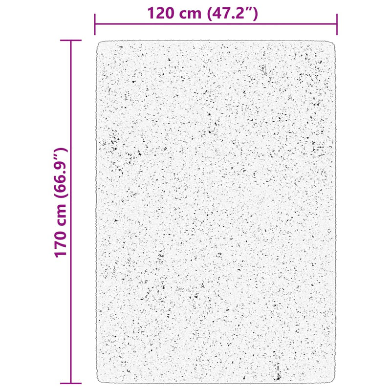 vidaXL HUARTE bézs rövid szálú puha és mosható szőnyeg 120 x 170 cm