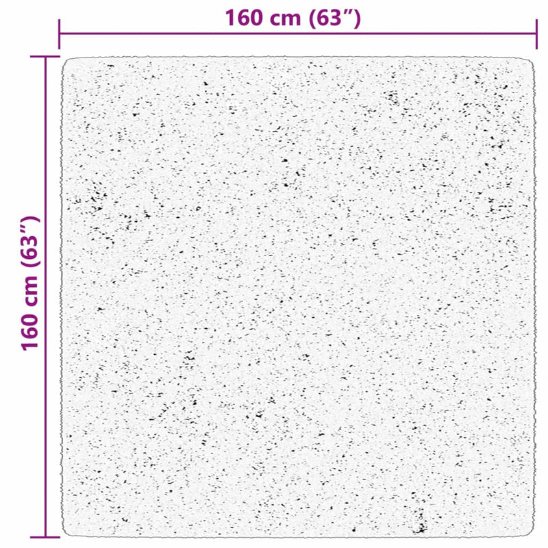 vidaXL HUARTE bézs rövid szálú puha és mosható szőnyeg 160 x 160 cm