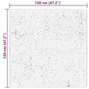 vidaXL HUARTE krémszínű rövid szálú puha és mosható szőnyeg 120x120 cm