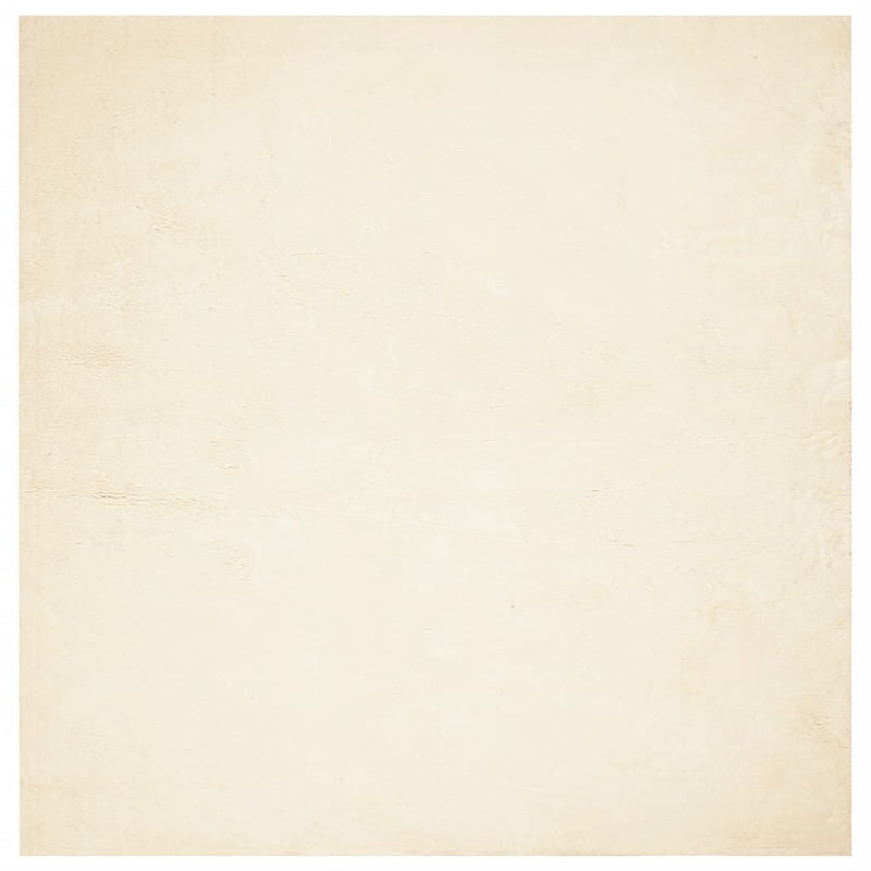 vidaXL HUARTE krémszínű rövid szálú puha és mosható szőnyeg 240x240 cm