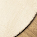 vidaXL HUARTE krémszínű rövid szálú puha és mosható szőnyeg Ø 120 cm