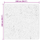 vidaXL HUARTE szürke rövid szálú puha és mosható szőnyeg 240 x 240 cm