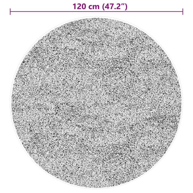 vidaXL HUARTE szürke rövid szálú puha és mosható szőnyeg Ø 120 cm