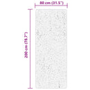 vidaXL HUARTE erdőzöld rövid szálú puha és mosható szőnyeg 80 x 200 cm